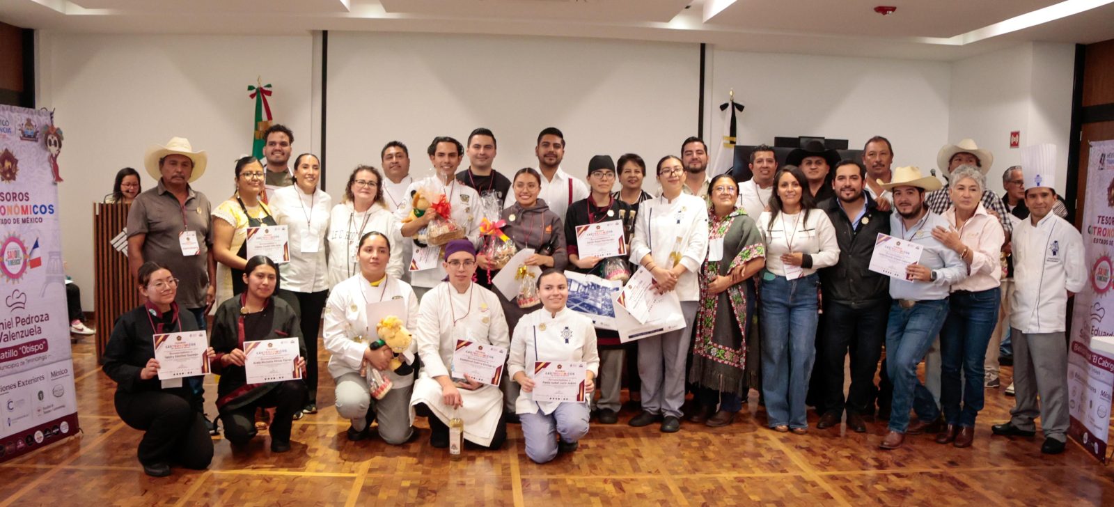 Anuncian a cuatro estudiantes ganadores de Tesoros Gastronómicos del Estado de México que representarán a la entidad en París